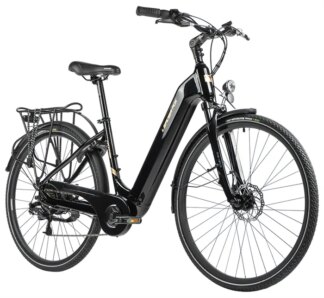 E-BIKE 28" INDUKTORA 18"-1, BLACK SHINY (rear motor)
