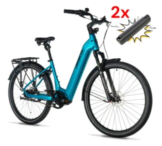 E-BIKE 28" TERTIUM CITY 18"-2, BLUE LIGHT (M420/NEXUS 8, BELT)