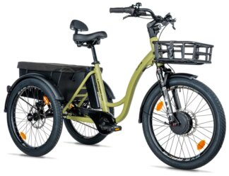 CARGO - TRICYCLE CURTIS X, FRONT MOTOR, ARMY GREEN