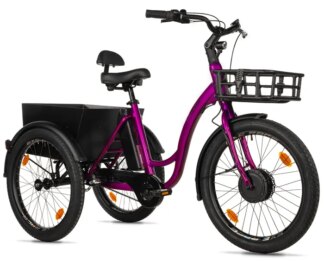 CARGO - TRICYCLE LOVELO, FRONT MOTOR, VIOLET