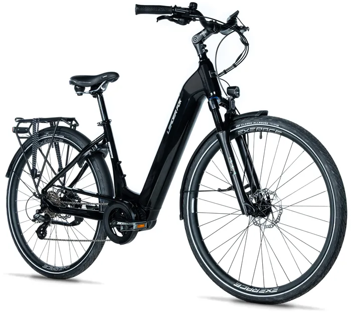 E-BIKE 28" SAGA CITY 20"-1, BLACK SHINY (MODEST)