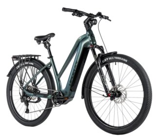 E-BIKE 28" BEND LADY CROSS 16,5"-2, GREEN BOTTLE (M510)