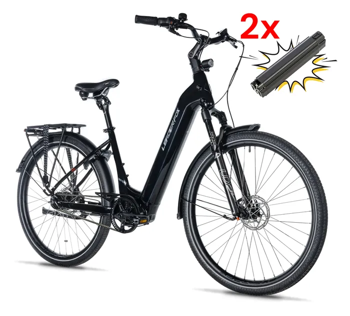 E-BIKE 28" TERTIUM CITY 18"-1, BLACK SHINY (M420/NEXUS 8, BELT)