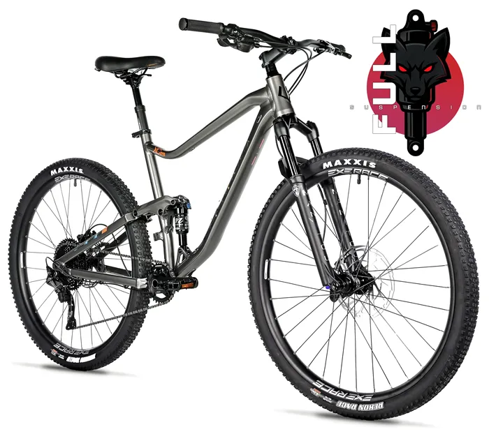 TRION FULL.SUSP 29, 19,5"-2, GREY SHINY
