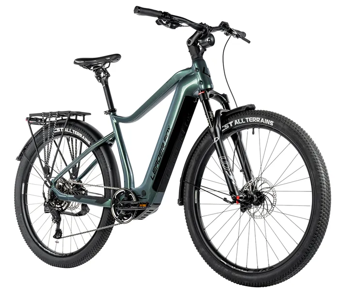 E-BIKE 28" BEND GENT CROSS 17,5"-2, GREEN BOTTLE (M510)