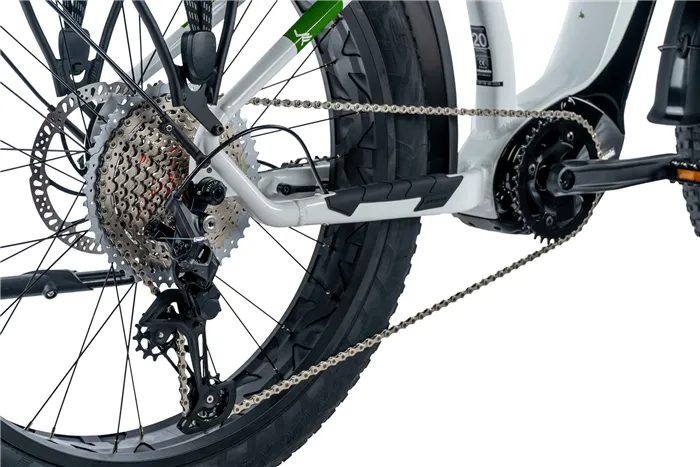 E-BIKE 26" BRASA,FAT BIKE,20"-1, WHITE SHINY (PANASONIC) - Obrázek 4