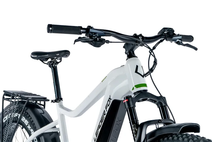 E-BIKE 26" BRASA,FAT BIKE,18"-1, WHITE SHINY (PANASONIC) - Obrázek 2