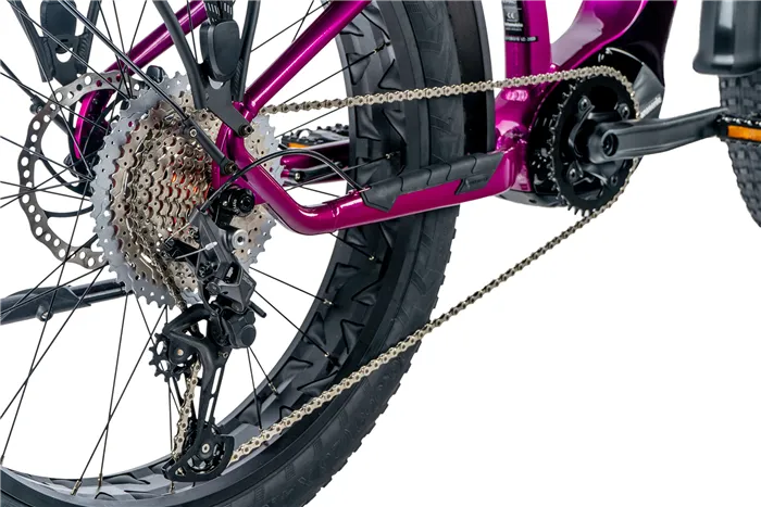 E-BIKE 26" BRASA,FAT BIKE,20"-3, VIOLET SHINY (PANASONIC) - Obrázek 4