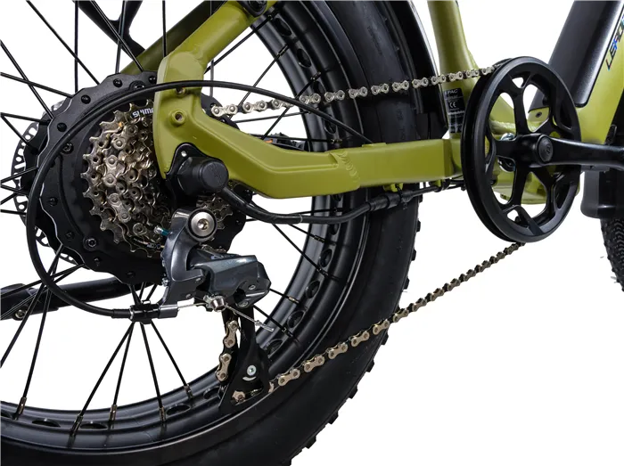 E-BIKE 20" CODY-1, FOLDING BIKE, ARMY GREEN (REAR MOTOR) - Obrázek 5