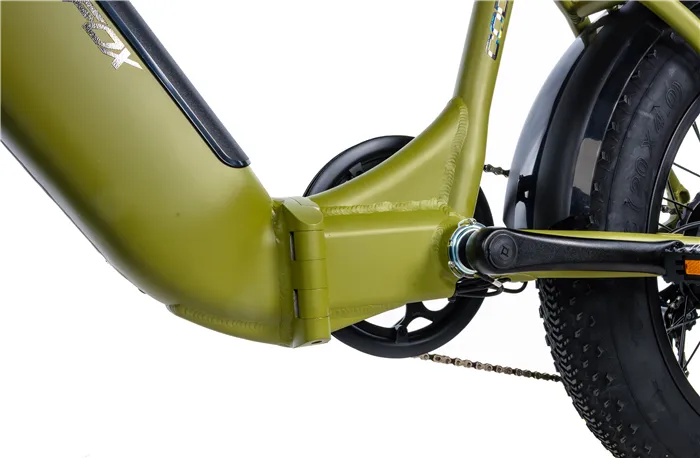 E-BIKE 20" CODY-1, FOLDING BIKE, ARMY GREEN (REAR MOTOR) - Obrázek 6